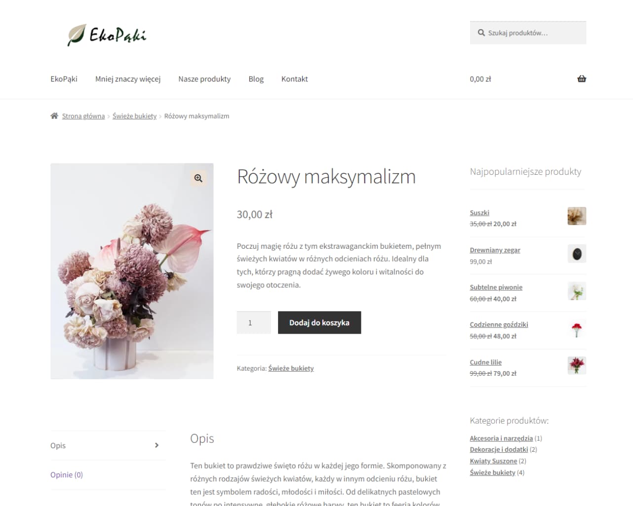 EkoPąki - WooCommerce Shop